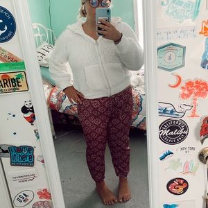 About A Girl Pink Boho Flowy Pants